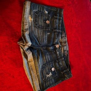 Express jeans shorts front and back pockets